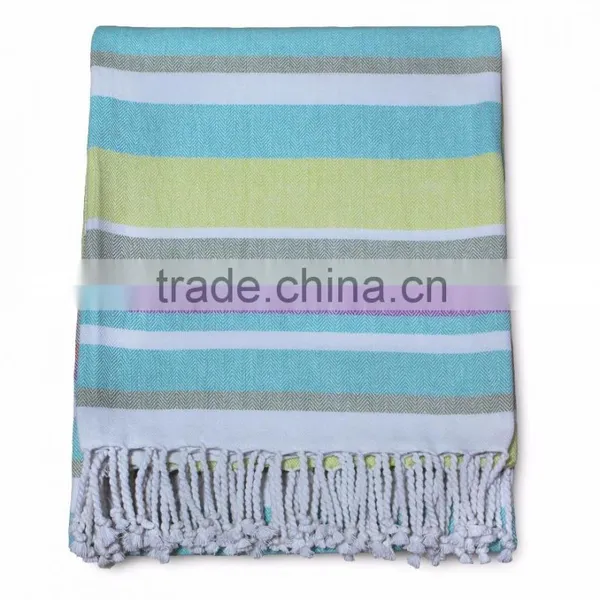 Turkish Hamam Peshtemal Cotton Towels, Beach & Bath Towels - Yellow