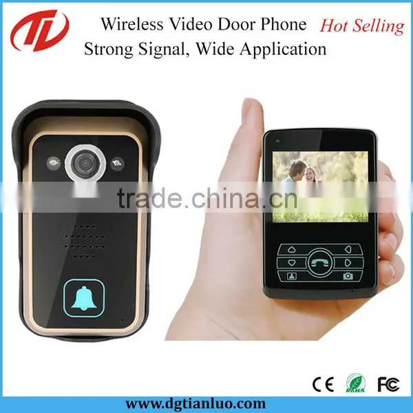 2.4G Digital Wireless Video Audio Door Phone Intercom System for Apartment