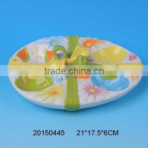 Ceramic Chicken Egg Holder Plate photo-6
