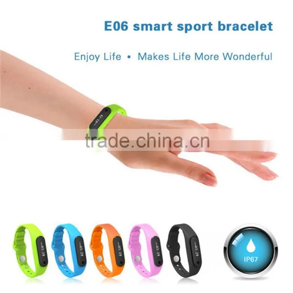 Smart Wristband Band E06 Touch Screen Band Bracelet For Android 4.3 IOS 7.0 Waterproof IP67 Tracker Fitness Wristbands photo-4