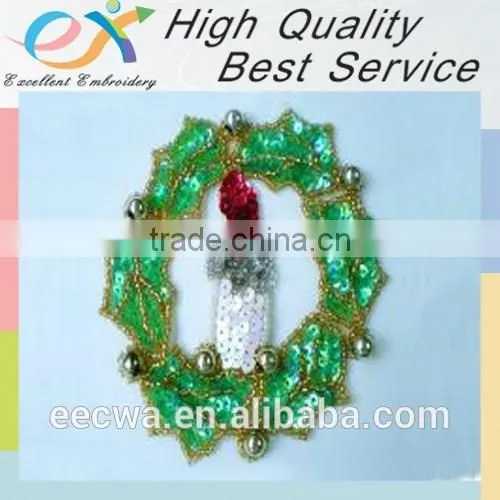 Factory Custom Iron-on Embroidery Sequins Logo photo-6