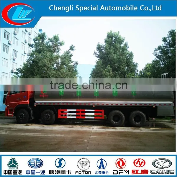 Dongfeng 20CBM 8x4 LHD RHD milk tank truck for sale