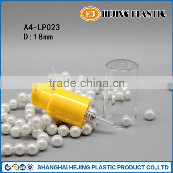 18mm 415 yellow plastic perfume sprayer nozzle for perfume bottle