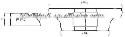 F20 Ogee Granite Router Bits photo-2