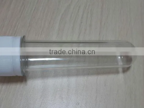 PET preform with beverage bottle cap