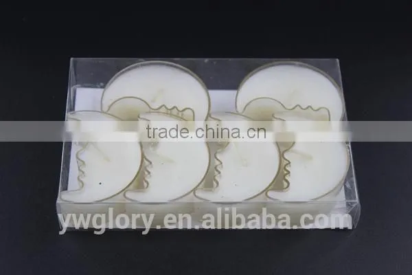 White Moon Pvc Holder Tea Light, Moon Tea Light, White Tea Light