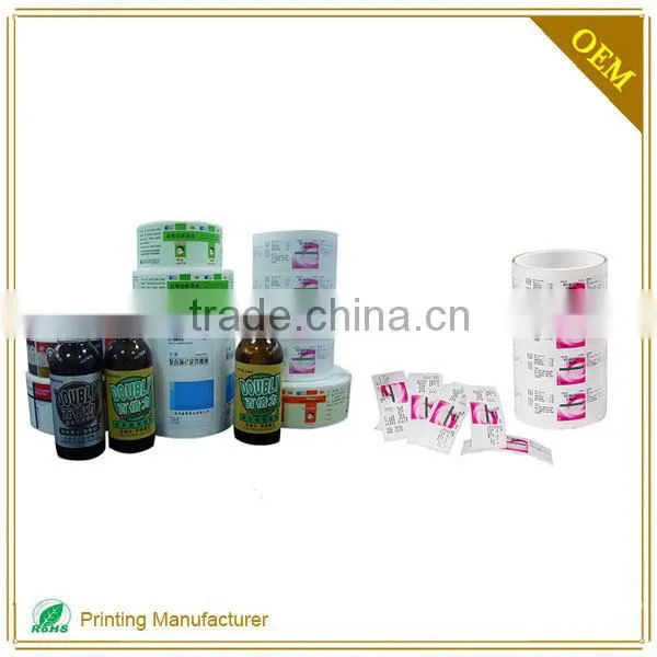Custom Print Plastic Pvc Shrink Wrap Pharmaceutical Bottle Label photo-4