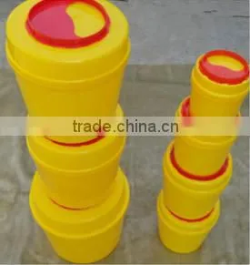 Taizhou 1L/3L/5L/6.5L/8L/15Lt Plastic Sharp Containers,Medical Sharp Boxes
