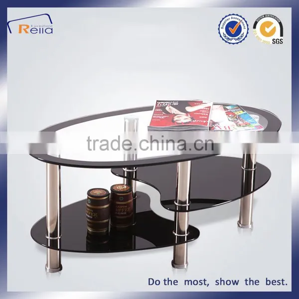 Modern Unique Tempered Glass Coffee Tables/Living Room Tea Table photo-4