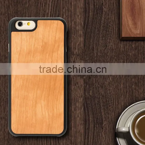 Wholesale Phone Case Made of Cherry Wood and PC Cell Cover for IPhone 6s photo-2