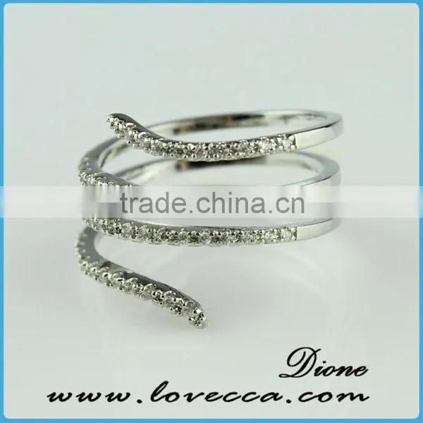 2015 Fashion Jewelry Ring!latest Weddingring Design!micro Pave Diamond Setting Ring-new Design Finger Ring Wholesale photo-4
