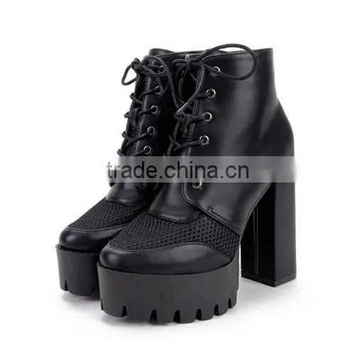 PU Women Shoes Newest Designs Higg Quality Shoes 2017 PF4420 photo-4