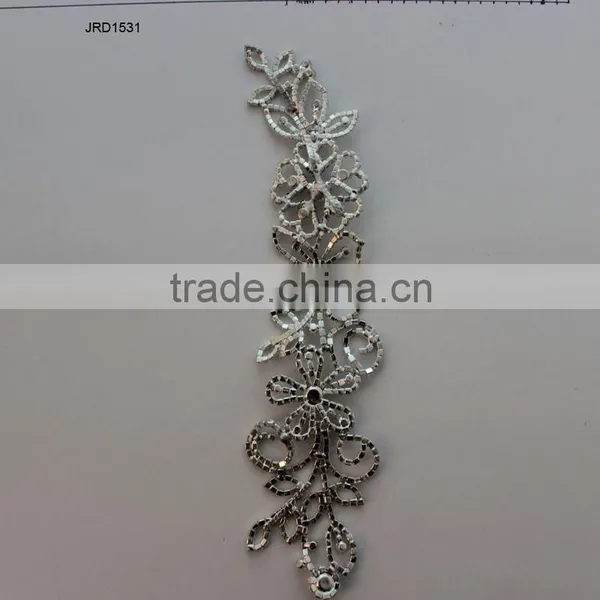 Wholesale Fashion Design Decorative Bling Bling Crystal Bridal Rhinestone Applique for Dresses photo-4