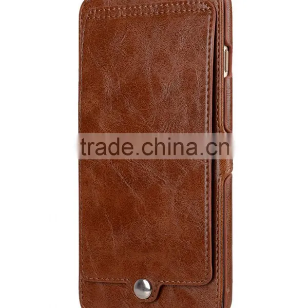 Newly Brown Pocket Book Type PU Leather Case for Apple IPhone 7 Plus(5.5") photo-2