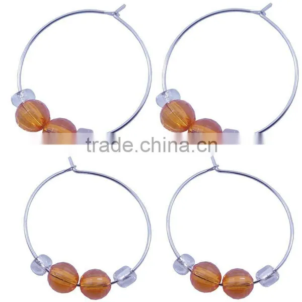 Pearl Wine Glass Charm