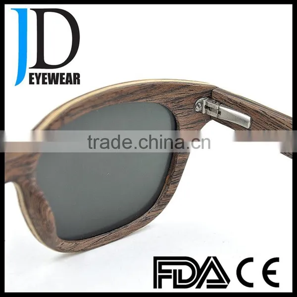 Fashion Laminated Wood Frame Polarized Sunglasses Wholesale Wooden Sunglasses photo-6