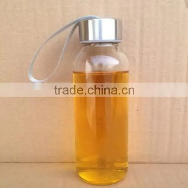 Promotional Gift 350ml/500ml Glass Drinking Bottle Sports Water Bottle With String photo-2
