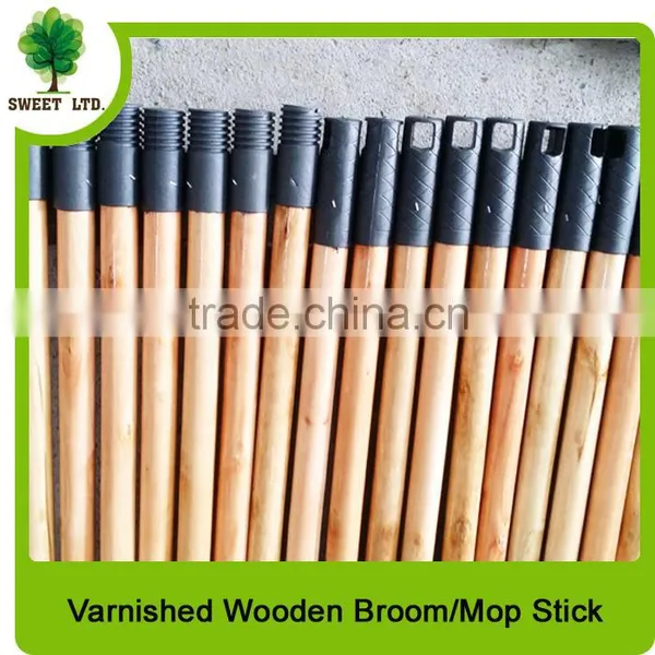 Varnished Wooden Broom Mop Handles With Competiive Price photo-3