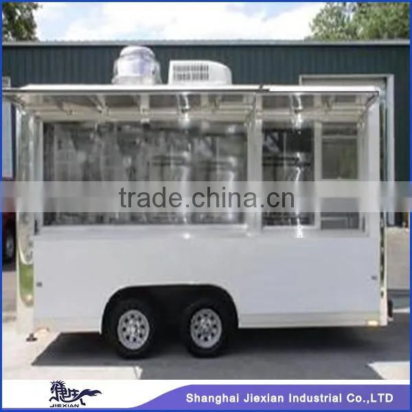 JX-FS400B Reputed Outdoor Customized Street Mobile Food Cheap Concession Trailers for Sale