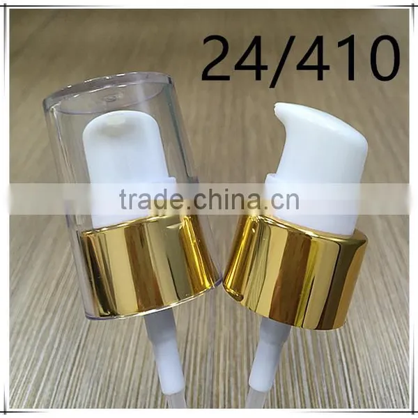 golden collar closure treatment cream pump 24/410/aluminum switch pump