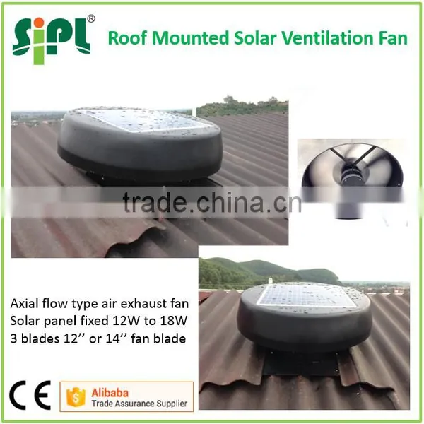 New Type Powerless Solar Panel Attached Ceiling Diffuser Ventilation Solar Roof Fan photo-2