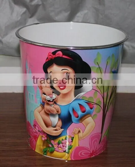 PP Material Home Use Colorful Cartoon Waste Bin photo-5