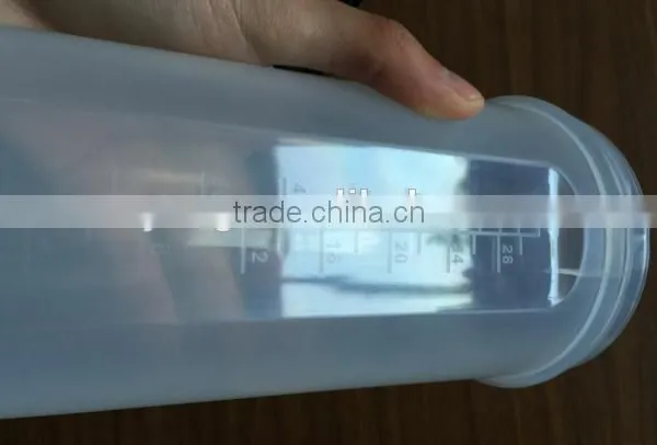1000ml/34oz Plastic Protein Shaker Bottle With Netting and Compartment photo-6