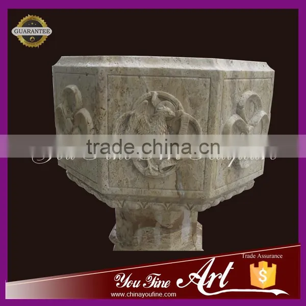 Hand Carved Natural Stone Baptism Statues photo-5