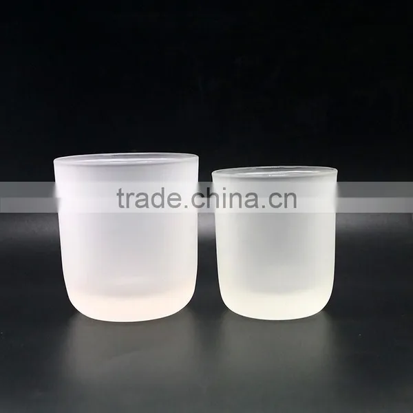 Round Glass Candle Jars 6oz Candle Holders Clear/black/white/frosted Candle Jar photo-5