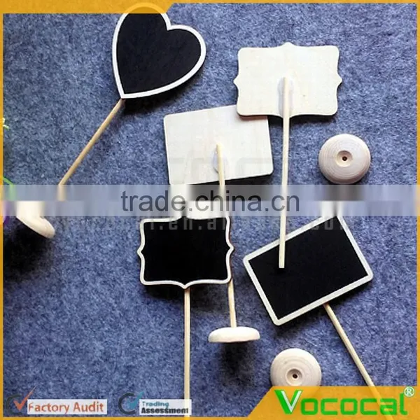10 Pcs Mini Wood Blackboard Chalkboard Easel With Stand And Sturdy Thick Base photo-5