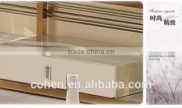 2016 New Arrival Deluxe Modern Living Room Stainless Steel Golden tv Stand Home Furniture photo-3