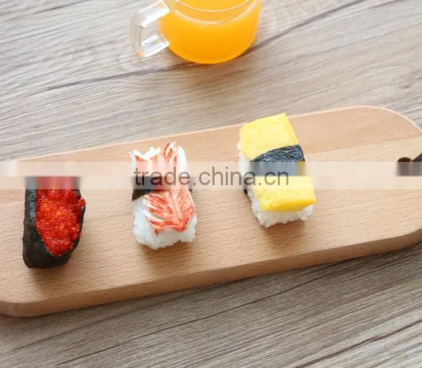 Wholesale Price Unfinished Solid Beech Sushi Serving Tray photo-3