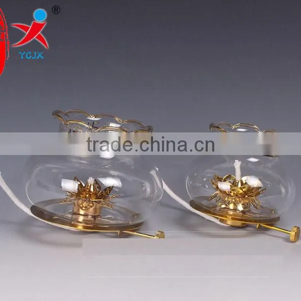 Wind Dimmer Lamp Lamp Holder the Glass Green Smoke-free Lamp Accessories The Lotus Lamp Holder