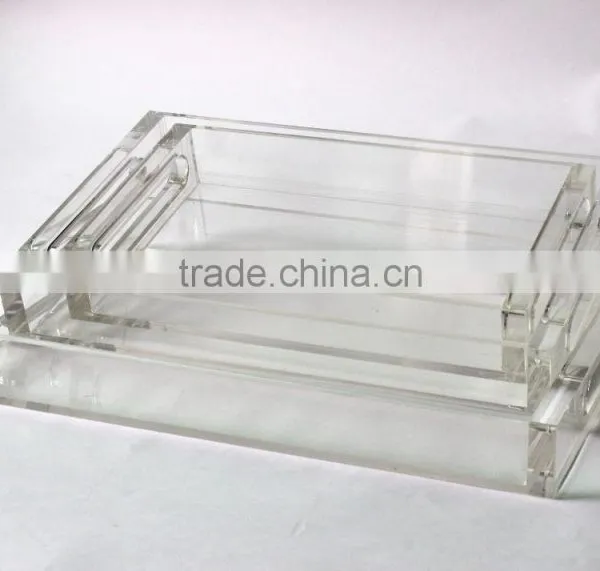 High Quality Custom OEM Clear Acrylic Tray/Crystal Tray photo-4