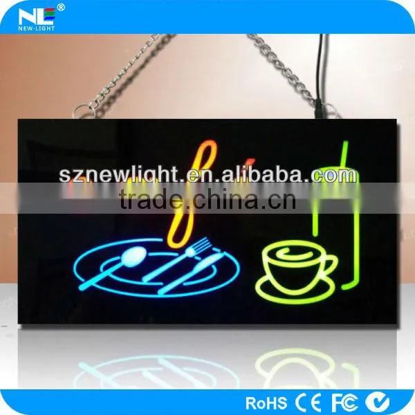 Customized Full Color LED Super Bright Backlit Illuminated Neon Epoxy Resin Sign photo-4