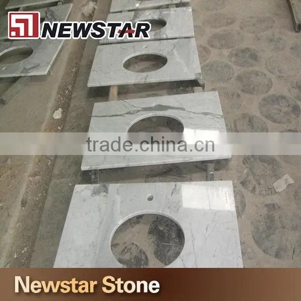 Newstar Snow White Marble Vanity Top Counter Tops One Table Top Custom Cut photo-2