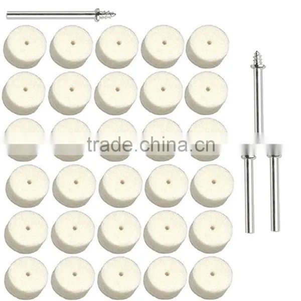 100% Hard Wool Felt Polishing Wheels for Stainless Steel Glass Marble photo-6