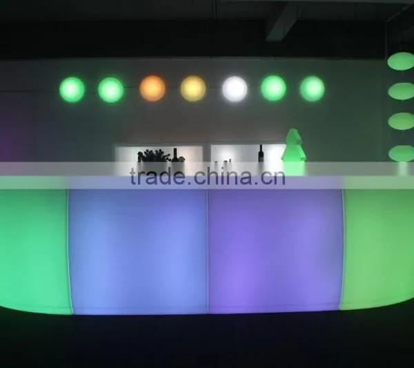 Outdoor Weatherproof Rechargeable Glowing Color LED Bar Furniture photo-2