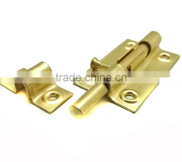 Popular Iron Barrel Bolt, 3" Brass Finish Door Bolt, Window Barrel Bolt Lock photo-4