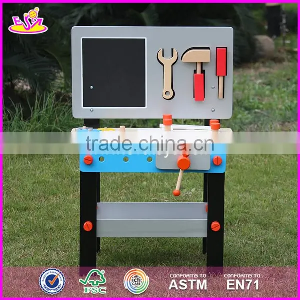2017 Top Fashion Preschool Toy Kids Wooden Play Workbench W03D070 photo-6