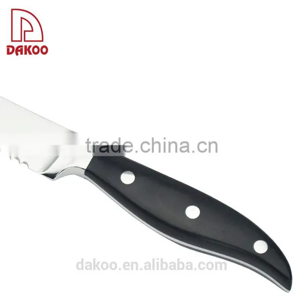 8"Bread Knife, Forged and Pakka Wood Handle Black Color photo-4