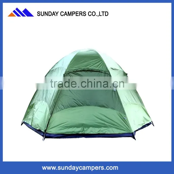 7.9mm Fiberglass Poles Unique Camping Tent Waterproof 6 Person photo-4