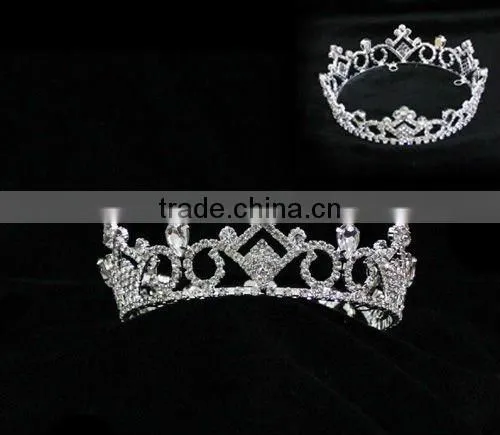 2017 Elegant Pageant Rhinestone Fashion Crown Tiaras photo-2