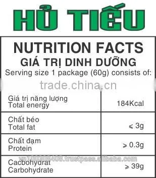 Vegetarian Instant Rice Noodles 65 gr -- "HU TIEU " photo-4