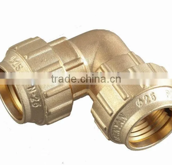 PE PIPE BRASS FITTING ELBOLW