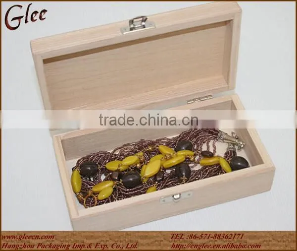 Handmade Natural Recycle Wooden Jewelry Box Wooden Keepsake Case photo-2