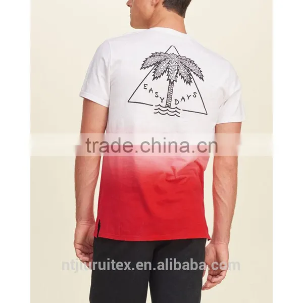 Men Tie Dye T-shirt ,print T-shirt ,dip Tie T-shirt,ombre Dip Dye T-shirt photo-3