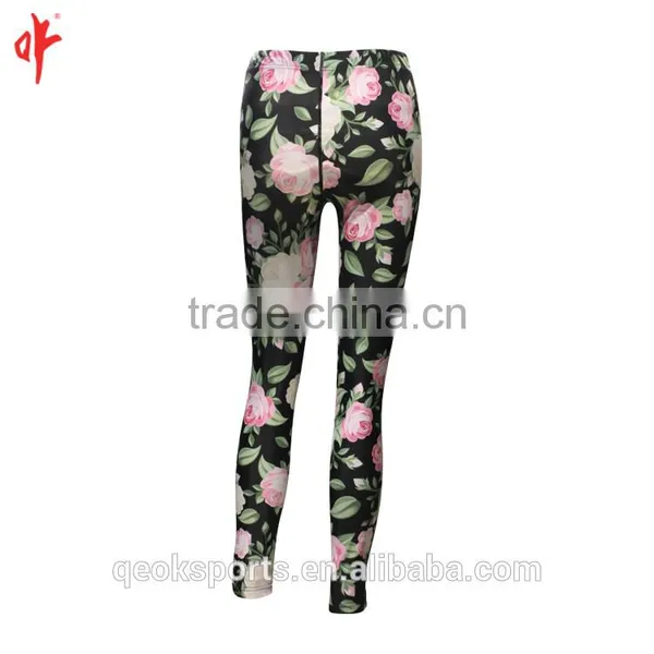 Baselayer Bottoms Yoga Pant Popular Trendy Pant Brand Trousers Floral Casual Pants photo-3