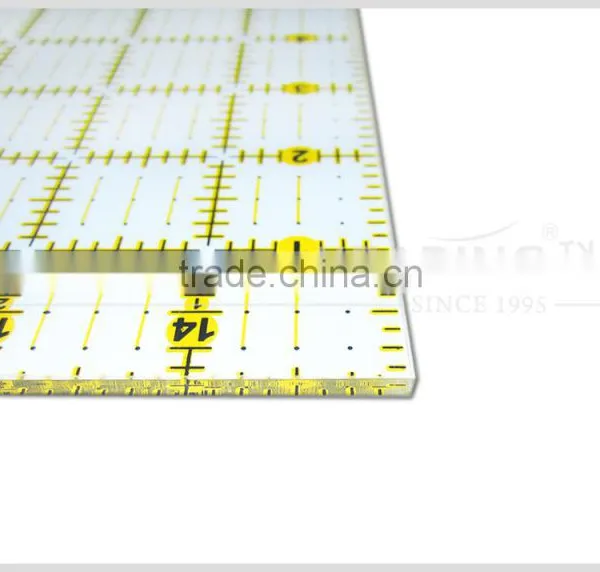 Acrylic Sewing Ruler in 16cm*16cm 3mm Thicklness #KPR1616 photo-2