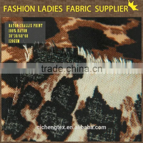 High Quality Whosale Rayon Custom Printed Fabric photo-4